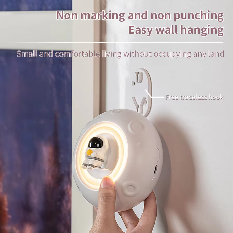 Astronaut Air Humidifier Night Light USB Rechargeable Mist Aromatherapy Water Diffuser Astronaut Humidificador