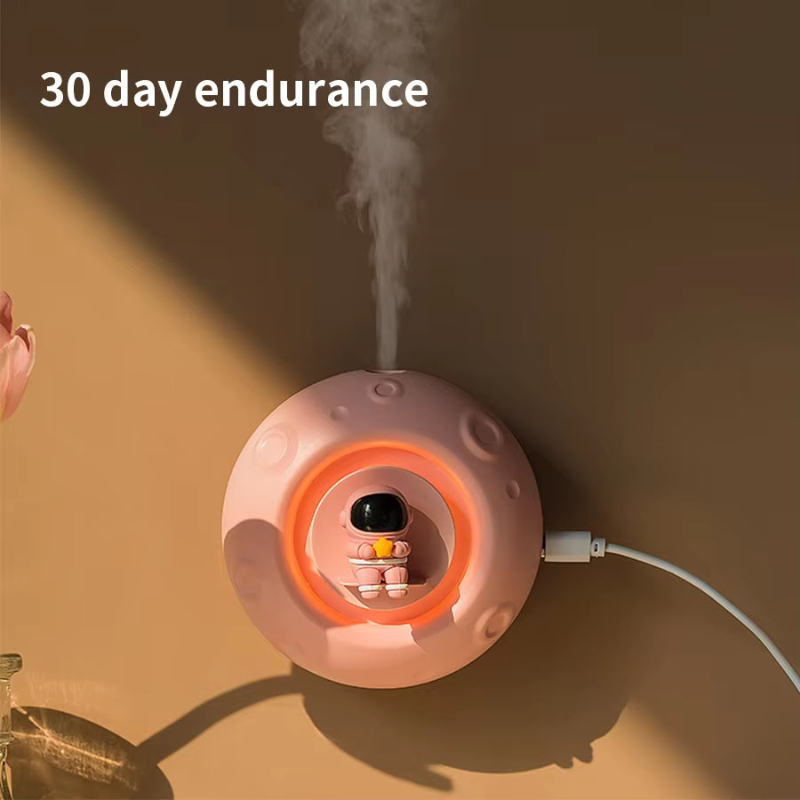 Astronaut Air Humidifier Night Light USB Rechargeable Mist Aromatherapy Water Diffuser Astronaut Humidificador