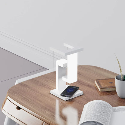 Creative Smartphone Wireless Charging Suspension Table Lamp Balance Lamp Floating for Home Bedroom